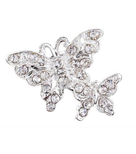 SB079 - Diamond butterfly brooch